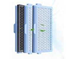 Namajunas - 3 Stuks Actieve HEPA Filter - Stofzuigeraccessoires - Geschikt voor Miele Stofzuiger Onderdelen - Geschikt voor Miele Compact C1 & C2, Complete C2 & C3, S8340, S4, S5, S6, S8, S4000–S8999 en Guard L1/ M1/ S1 stofzuigers