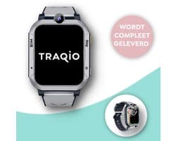 Traqio TRQ05 - GPS horloge kinderen - gps horloge kind - kinderhorloge bellen - gps tracker kinderhorloge - kinderhorloge met gps - kinderhorloge - Kinder smartwatch GPS - GPS horloge school - Zwart