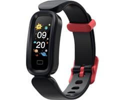 DrPhone Kidstime X12 Kinder Smartwatch 6-12 Jaar – Waterdicht IP68 – Met Hartslagmeter, Stappenteller, Calorieteller & Slaapmonitor – Zwart