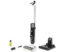 Kärcher FCV 3 Natural N vloerreiniger - Draadloze elektrische dweil met stofzuigfunctie met accuduur 30 minuten - Geschikt voor vloerkleed - tapijten en harde vloeren zoals steen, pvc en laminaat