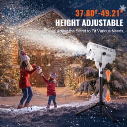 Sneeuwmachine, 1200 W, Met Verstelbare Standaard voor Fantastische Sneeuwval — thumbnail 5