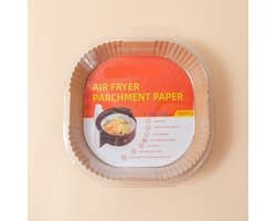 16cm*16cm, 200 vellen, vierkante bakplaat voor airfryer, speciaal voor airfryers.
