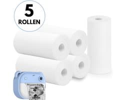 Boncy® 5-pack Rollen Printerrollen voor Digitale Kindercamera met Foto Printer - Instant Print Kinder Camera - Fototoestel voor Kinderen Jongens & Meisjes - Digitaal Kindercamera's Speelgoed - Fotoprinter Speelgoedcamera Pocket Roze