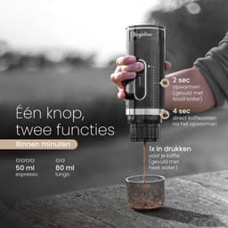 ChargeLuxe - Draagbare Elektrische Espressomachine - Voor Onderweg, Reizen en Camping - Portable Espresso Machine - Capsules & Gemalen Koffie - 12 Volt — thumbnail 5