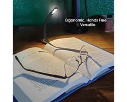Oplaadbare LED Boeklamp - Verstelbaar en Compact