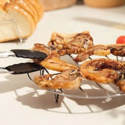 Ronde Grill voor Heteluchtfriteuse - 17,5 x 17,5 x 2,5 cm - Roestvrijstalen Accessoires — thumbnail 3
