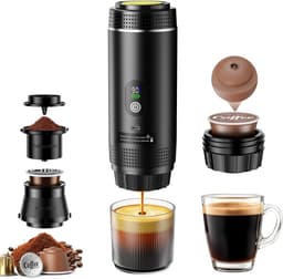 Vitdipy - Draagbaar Koffiezetapparaat - 80ml - Draagbare Espressomachine – 3-in-1 Accu Koffiezetapparaat - voor Reizen, Camping & Onderweg — thumbnail 1