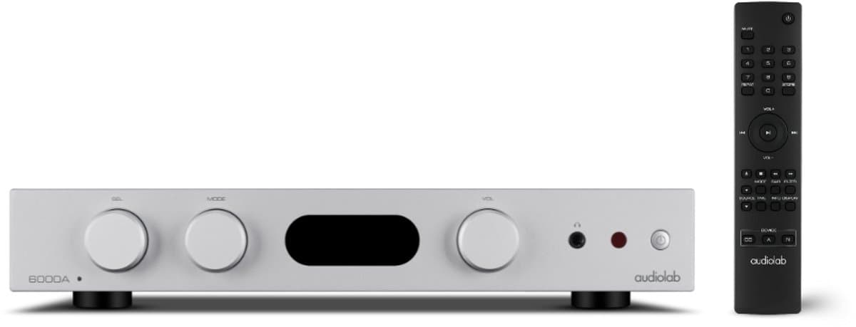 Audiolab 6000A MKII Stereo Versterker – 2x 75W – met HDMI ARC, Bluetooth en DAC – Voor TV, Stereo en Vinyl – Zilver — afbeelding 1