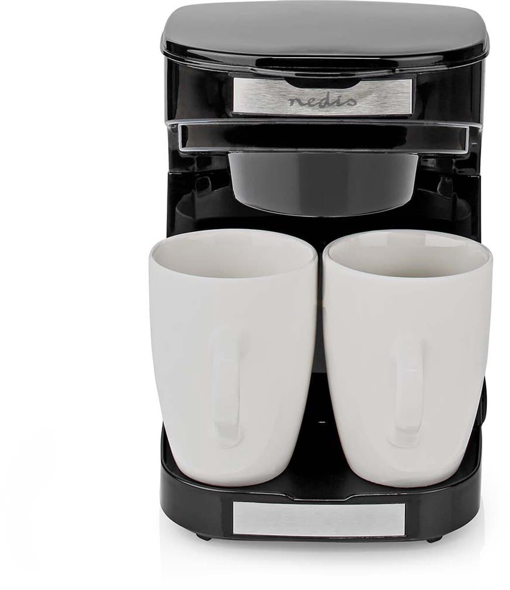 Nedis Kacm140Ebk Koffiezetapparaat Maximale Capaciteit: 0.25 L Aantal Kopjes Tegelijk: 2 Warmhoudfunctie Zwart — afbeelding 1