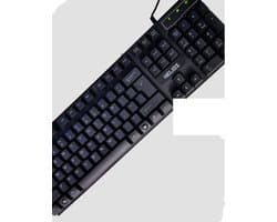 HELIOS HMK002 Toetsenbord – 104 Toetsen – QWERTY Engels – USB – Ergonomisch – Voor PC, Laptop & Desktop