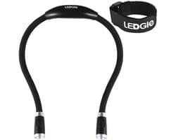 Oplaadbare LED Leeslamp met Flexibele Armen en 3 Helderheidsniveaus