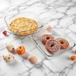 Glazen mini-ovenschaal 0,5 l – Hittebestendige bakplaat voor oven, magnetron en airfryer — thumbnail 4