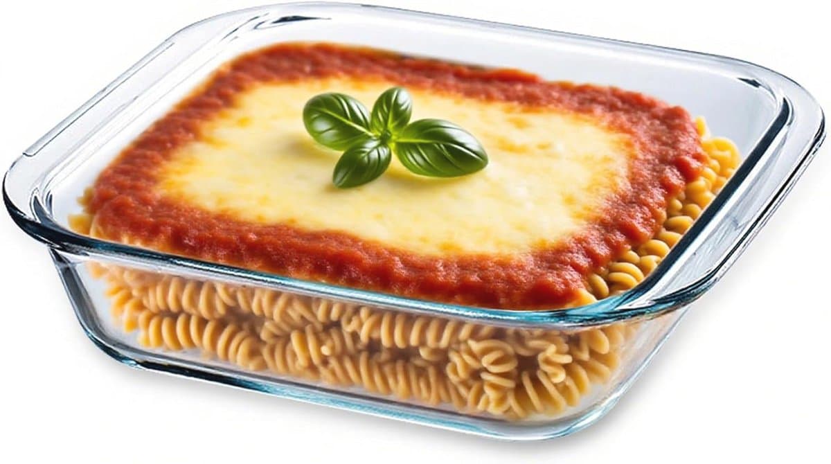 Glazen mini-ovenschaal 0,5 l – Hittebestendige bakplaat voor oven, magnetron en airfryer — afbeelding 1