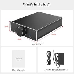 Mini Hi-Fi Versterker 300W x 2 Stereo met Geavanceerd Warmteafvoersysteem — thumbnail 3