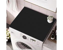 Wasmachine-hoes - wasmachinemat - stofbescherming - antislip - zwart - universeel - 60 x 60 cm - wasmachineonderdeel - geschikt voor diverse modellen.