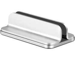 Mastersøn Verticale Laptop Standaard - Aluminium & Verstelbaar - Zilver - MacBook