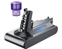 Vervangende Accu - Batterij geschikt voor Dyson V10 / SV12 - Absolute - Animal - 25.2V - 4000mAh met HEPA filter