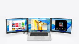 Mobile Pixels Trio 3 Pro - Portable Monitor - Dual 14.1" Display - QHD - 60hz - Draagbaar Beeldscherm - Draagbare Monitoren — thumbnail 1
