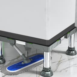 Wasdroger Onderstel met 4 Gepolsterde Poten - Draagvermogen tot 200 KG - Verstelbare Breedte 40-62 cm - Geschikt voor Wasmachine en Tumble Dryer - Grijs — thumbnail 5