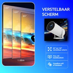 LUKARDIE® Mini Beamer Pro 4K Android 11 WiFi 6 – Draagbare Projector Thuisbioscoop — thumbnail 4
