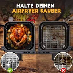 Accessoires Siliconen Heteluchtfriteuse Gescht voor Philips Dual Basket Airfryer 3000-5000 Serie 9L(6L/3L), Airfryer Siliconen voor Cookwise Dual Zone 9L(3L/6L) — thumbnail 7
