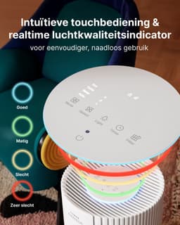 Coway Luchtreiniger – AIRMEGA 350 – met HEPA filter – Air Purifier – CADR 713 m³/u – voor grote ruimtes (tot 148 m²) – PM10 sensor – energiebesparende modus – Wit — thumbnail 2