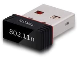 Draadloze USB WiFi-adapter – 300 Mbps, 2.4 GHz, USB 2.0, plug & play – ideaal voor PC, desktop of laptop