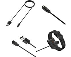 DrPhone USB Magnetische Oplaadkabel – Geschikt voor CMF by Nothing Watch Pro & Watch Pro 2 Smartwatch kabel – Zwart – 1M