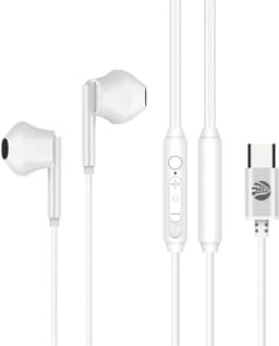 MG DS1450 Stereo Earphones - HiFi Type-C aansluiting - Wit - met draad — thumbnail 1