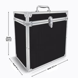 Vinyl Groove - Vinyl Record Storage Case Black — thumbnail 2