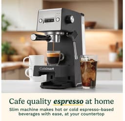 Cuisinart EM160E Espressomachine - 15 bar druk - Melkopschuimer - Thermoblocksysteem - Compact ontwerp — thumbnail 4