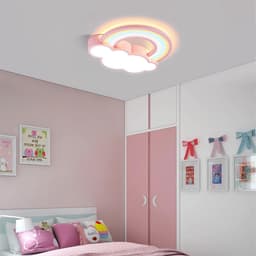 Moderne Kinderplafondlamp Met Dimbare Led Verlichting en Afstandsbediening - Slaapkamer en Woonkamer — thumbnail 4