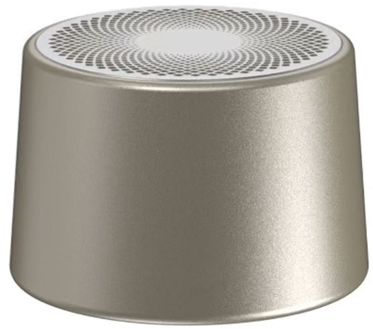 Fivesquare AluBeam RGB Mini Speaker – 5W Bluetooth Mini Speaker met Aluminium Behuizing, TWS Magnet Pairing, RGB & IPX6 Waterproof Goud — afbeelding 1