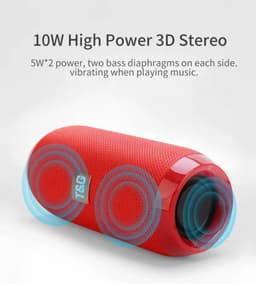 Bluetooth Speaker – Waterproof TWS Outdoor Surround Sound Box with TF/USB/AUX/FM Support – Camouflage — thumbnail 5