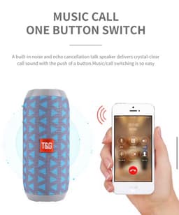 Bluetooth Speaker – Waterproof TWS Outdoor Surround Sound Box with TF/USB/AUX/FM Support – Camouflage — thumbnail 2