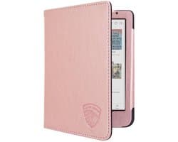 Luxe Hoesje - Sleepcover Geschikt voor Kobo Clara BW - Book Case Hoes Cover - Roze Goud - ereader hoesje - cover