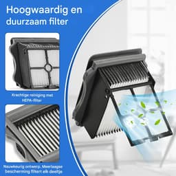 Stofzuigeraccessoires - Vervangende rolborstels voor stofzuigers - HEPA-filter - Inclusief 2 rolborstels, 2 filters en 1 reinigingsborstel - Geschikt voor Tineco Floor One S5 / S5 Pro / S5 Pro 2 / S5 Extreme — thumbnail 4