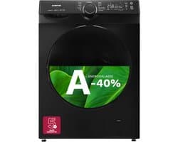 Inventum VWM9010B - Wasmachine - 9kg - 14 programma's - 1400 toeren - Energieklasse A-40% - Steam Clean - Zwart