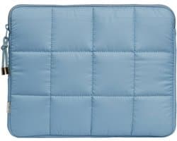 Selencia Puffy Laptop Sleeve - Laptop Hoes geschikt voor 13 / 13.3 / 13.6 / 14 / 14.2 inch - Slate Blue