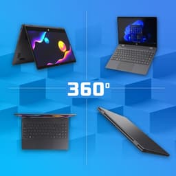 GMR - YOGA 360° Laptop - 14 Inch Full HD Touchscreen + Stylus - Intel N100 - 16GB DDR4 RAM - 512GB SSD - Windows 11 voor Thuis, Office en Studie Notebook — thumbnail 2