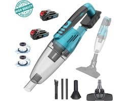 Draadloze handstofzuiger, lichtgewicht borstelloos oplaadbaar 3000mAh, draagbare stofzuiger voor auto en huis