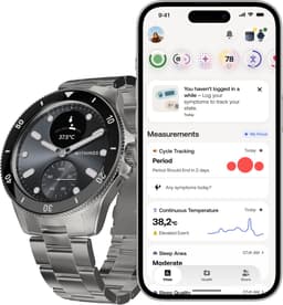 Withings ScanWatch Nova - 42mm Hybride Smartwatch - ECG, AFib Detectie, SpO₂ Meter, Hartslagmeter, Slaaptracker, 24/7 Temperatuurmeting, 35 Dagen Batteri, Saffierglas, 10 ATM Waterdicht — thumbnail 4