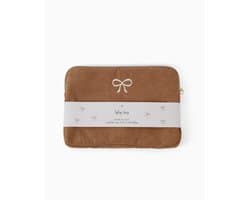 Laptop hoes Rib Caramel | Laptophoes Strik | Laptop sleeve Bruin | Stationery & Gift