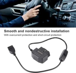 18.7in II Power Kabel - 2 naar USB Oplader Kabel - Dash Cam Hardwire Kit met 16Pin Connector voor Auto GPS DVR Dash Camera — thumbnail 4