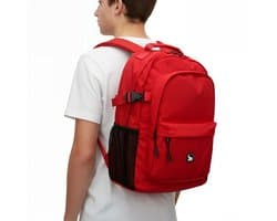 Laptop Rugzak 17 Inch - Waterdicht - 42x34x18cm - Laptoptas - Waterdichte Rugzak - Reistas - Schooltas - Rood - Heren / Dames - Jongens / Meisjes - Leonardo