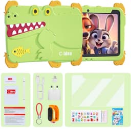 C Idea KinderTablet 10 Inch - KinderTablet - Groen - Android 15.0 - 64GB - 4GB RAM - 10000 mAh Batterij - Quad Core Processor - Met Smart Watch - Met Touchscreen Pen - Met Leuke Accessoires — thumbnail 5