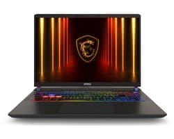 MSI Vector 16 HX AI A2XWIG-607NL - Laptop - 16" Quad HD+ - Intel Core Ultra 9 275HX - NVIDIA GeForce RTX 5080 - 240hz - 32 GB DDR5 - 1 TB SSD - Windows 11 Home - QWERTY - Grijs