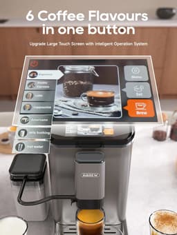 HiBREW H16 Volautomatische espressomachine - Onafhankelijk melkschuimsysteem - Aanpasbaar en slaat favorieten op — thumbnail 2