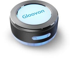 Gloovon® - Draadloze Bluetooth Speaker - Bluetooth 5.4 - Oppervlakte vibratie - 6 uur lang muziek luisteren - TWS Pairing - Lichteffecten - Muziek Box - Zilvergrijs