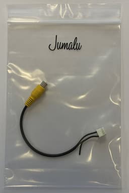 10-Pin naar RCA Adapterkabel – Universele Rear/Reverse Camera Verloopkabel – Android Carplay Autoradio – Gele Tulp Video Plug – 19cm — thumbnail 2